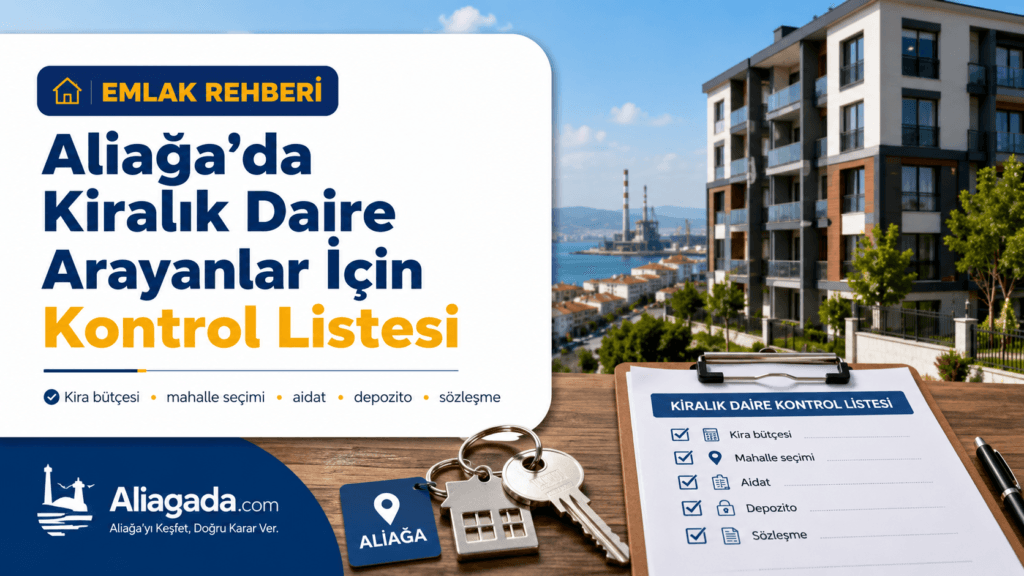 Aliağa’da Kiralık Daire Arayanlar İçin Kontrol Listesi